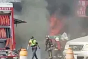 快訊/彰化市肉粽店陷火海「火舌一度竄路面」　警消急灌救5店家慘遭殃