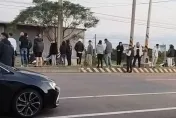 影/無畏低溫12°C！西濱湖口段清晨飆仔競速　眾人圍觀