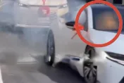影/千萬超跑發爐片！屏東迎娶BMW i8「鞭炮車內開炸」  維修費難計