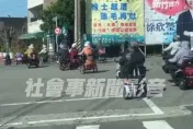 影/新竹奇景「18輛代步車隊」！還去參拜池府王爺廟　警：沒違規