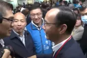 韓國瑜抵黨部引騷動！朱立倫讚「你領軍一定過關」　連勝文嗨喊：像蔣經國