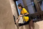 影/外賣員變「外賣媛」？ 短裙黑絲襪深夜送「牛雜湯」　網紅歉：為流量擺拍