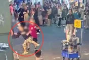 影/西門町攤商竟是毆人慣犯　持炸臭豆腐鐵夾打爆路人頭