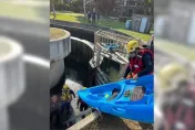 影/中市葫蘆墩公園活動水閘門「突開啟」　20艘輕艇被沖水上活動急喊卡