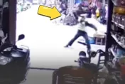 影/只因沒戴安全帽！交警持棍狠擊騎士致「犁田」重摔　當局一句話更惹眾怒