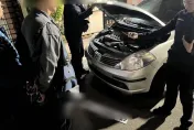 影/台中男超速遭扣牌還違規上路　向修車廠「借」車牌被圍捕落網