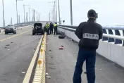 金門大橋首起死亡車禍！16歲少年無照開車追撞　女騎士噴飛亡