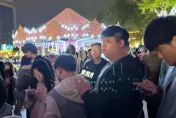 板橋耶誕城出現學生「免費抱抱」　目擊者揭背後目的：超奇怪