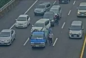 快訊/五楊高架南下內壢交流道「4車追撞」！趕上班上課請注意