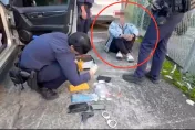 影/有錢買毒不繳稅！開賓士掛假車牌拒檢　警圍捕毒蟲搜出大批毒品