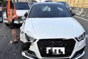 影/國道玩命追車！BMW飆速攔撞奧迪再狂砸　竟無照持毒下場慘