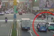 影/新莊2車行車爭道糾紛　男子攔車亮鐵棍恐嚇遭逮