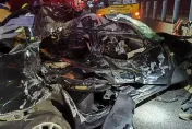 3口家共赴黃泉！國3竹山段自撞「車體上空削爛」　媽拋飛遭輾斃