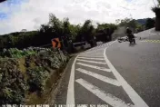影/台7乙猴又惹事！翹孤輪撞對向4重機擠一團　他「一個MOVE」輕鬆閃過