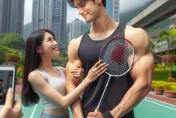 暗戀像炸彈！辣妹脫衣衝180公分羽球男　激吻壞壞嗨喊「跟我愛愛」