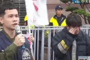 影/新竹消防員殉職「生前按讚批政府騙人」！消促會成員哭到說不出話