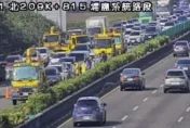 快訊/連假首日國1埔鹽南下路段連環車禍！　「7車連撞」封閉1車道
