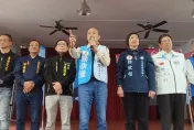 影/韓國瑜喊「中華民國是客家人創建！」　新竹縣助選徐欣瑩、林思銘籲挺侯康