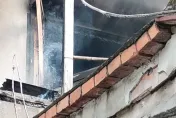 影/頭份7旬租客嬤耍噗嚨共！忘關爐害火燒厝　夫妻檔受困3樓陽台