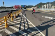 關渡橋目擊死亡車禍！她才說完「騎這麼快」　下秒板模工撞分隔桿倒下