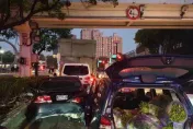 疑開車恍神！　台中菜販釀台灣大道「4車連環撞」...1人受傷