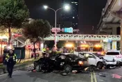 影/新北新莊連環車禍！恍神男高速衝撞3車釀5傷