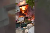 影/善化無尾巷鐵皮厝「火舌無情」完全燒光　屋主回家驚呆：晚上睡哪