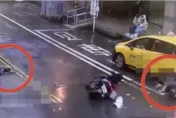 影/三峽屁孩無照二度亂飆！過馬路阿公躲一劫　愛狗遭撞飛
