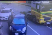 影/彰化男騎士遭曳引車追撞　人車被拖行20公尺傷重不治