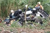 快訊/台76線水果車被撞落護欄掉落30m深大排！乘客當場身亡、駕駛搶救不治