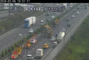 快訊/國1南向高科交流道「6車追撞」！占用內側車道　車流回堵7公里