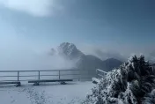 玉山初一「積雪8公分」！零下7.4度銀白世界迎新年