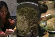 影/真呷「噴」！4人酒醉回家把「餿水當粥」吃到飽　網友調侃：給豬試菜呢