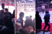 影/馬戲團表演看到一半...黑熊突暴走爬圍欄　觀眾嚇壞拔腿狂奔