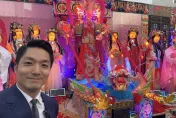 「元宵變中元」眾神燈座爆紅！蔣萬安拍照「4字評價」網瘋朝聖