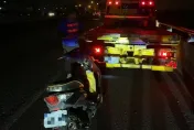 影/高雄超狂男竟騎機車上國道！疑精神不濟恍神　警方到場還想跑
