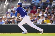影/大谷翔平敲二壘打　「拚滿50打席」遠征韓國前還剩2戰