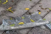 影/太驚悚！台中某科大下「磁磚雨」　拳頭大磁磚脫落釀災