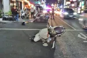 高雄驚險肇逃！他開車抽菸拒檢　「逆向衝撞7車」2人受傷