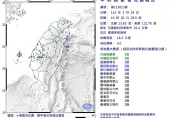 快訊/地牛翻身！花蓮地區19:20爆規模5有感地震　最大震度花蓮3級