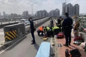 快訊/新北華江橋機車道自摔車禍　女騎士無呼吸心跳送醫不治
