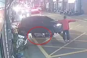 影/桃園18歲女巷口遭右轉車撞輾　腿骨折卡車底驚險瞬間曝