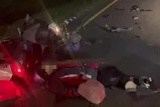 影/彰化女騎士「死亡公路」遭撞飛！熱心民眾肉身擋車　免遭「2次輾壓」
