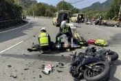 快訊/苗栗重機對撞1死1重傷！美髮師過彎逆向撞上大學生斃命