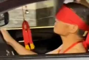 影/彰化乩童「蒙眼開車」稱被附身！網怒：肇事了要推給神明嗎？