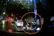 影/北市女與男友吵架撂人揍男友　開車逃逸自撞路樹被警搜出毒品