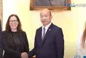 台美關係史上最好！接見AIT主席羅森柏格　韓國瑜：3黨對國防外交有一致共識