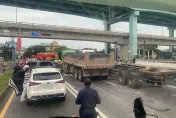 快訊/八里重大車禍！聯結車失控釀「7車連環撞」　重機女乘客OHCA送醫搶命