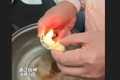 影/Q到咬不下去！酸菜魚裡疑吃到「假魚片」點火燒竟冒黑煙飄刺鼻塑膠味