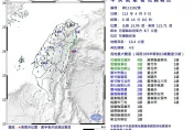 快訊/一早花蓮又有強震！「規模4.9」...最大震度4級　雙北都在搖